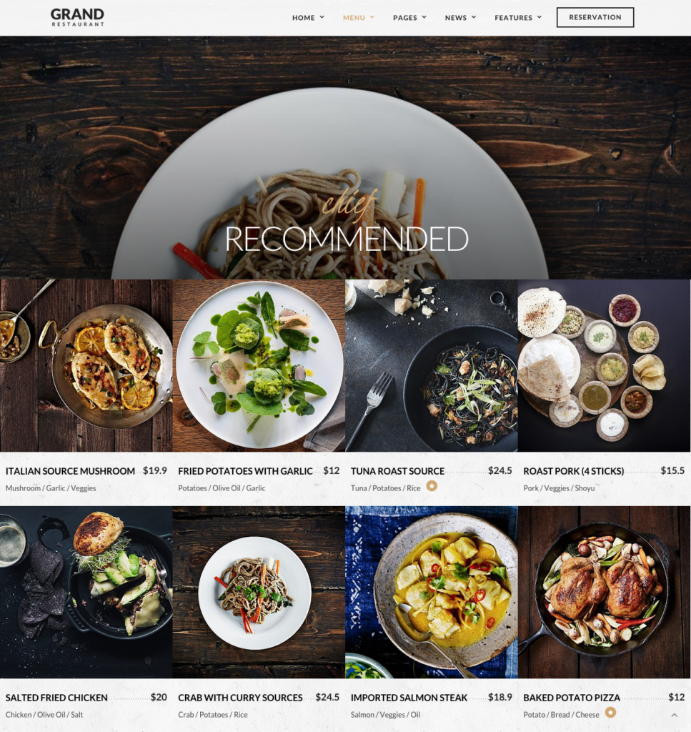 6 Food Menu Layouts Pizzantica